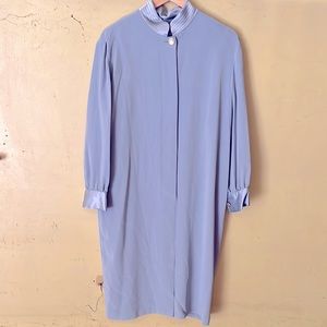 Vintage Rouie Dress Long Sleeve Button Satin Detail sz 12